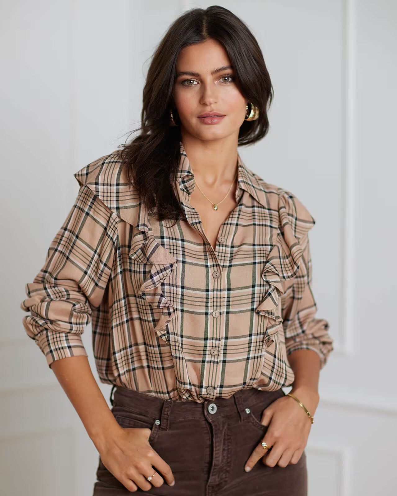 Mily check Beige