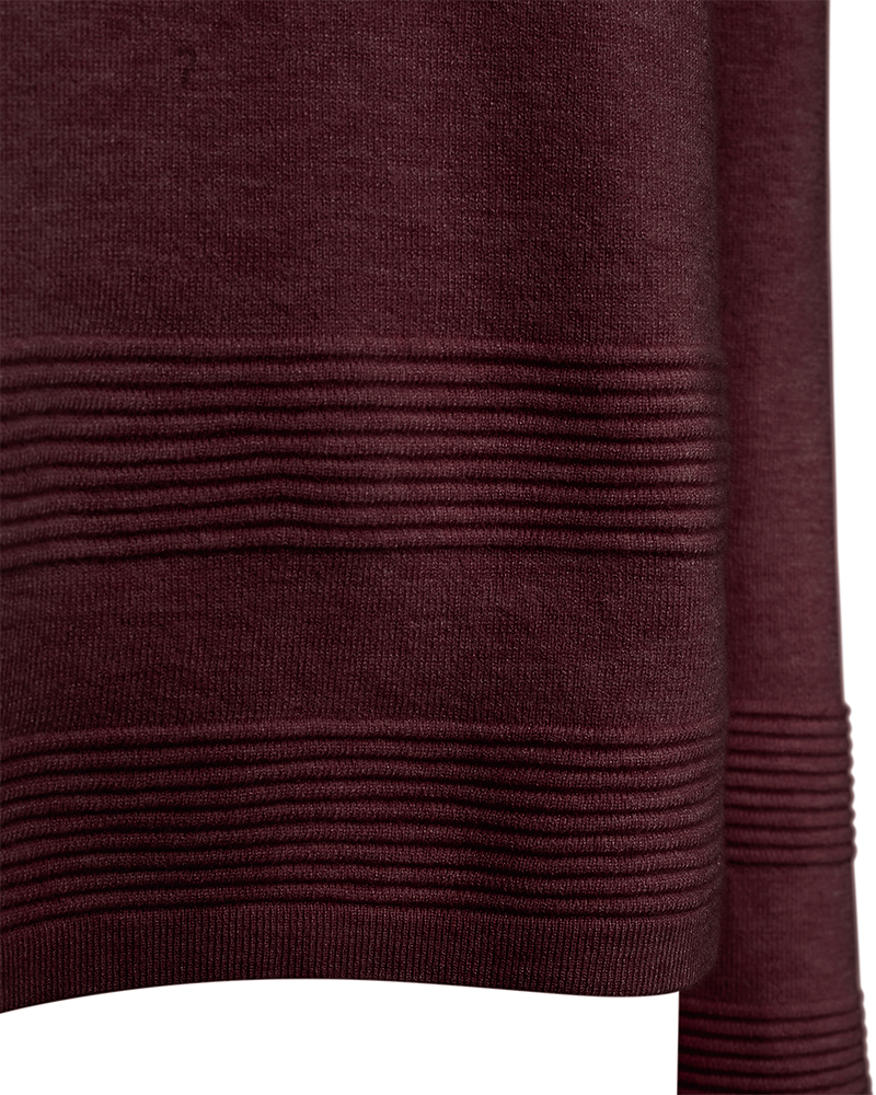 FQFLOW-PULLOVER Vinrød