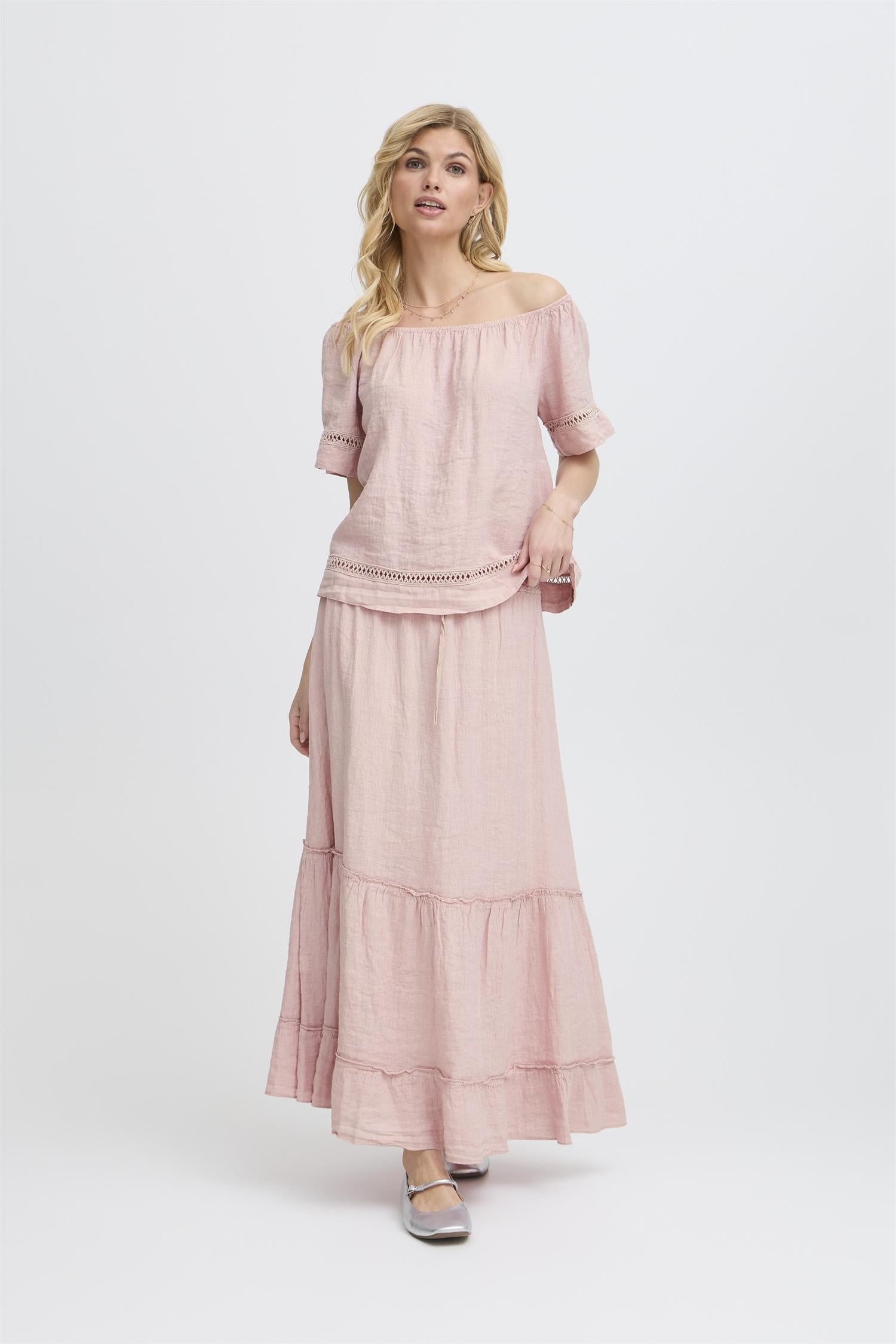 SBFONTANELLE SS BLOUSE Rose Smoke