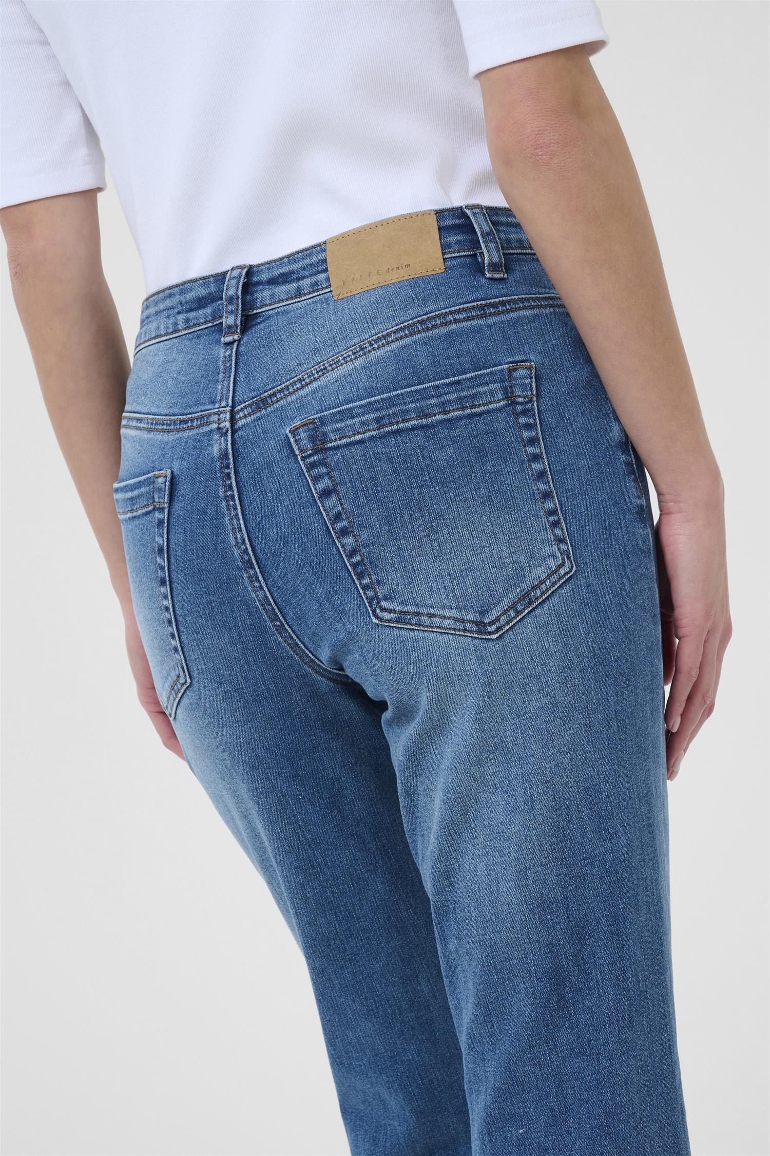 Kaforest Hw Slim Fit Jeans Medium Blue Denim