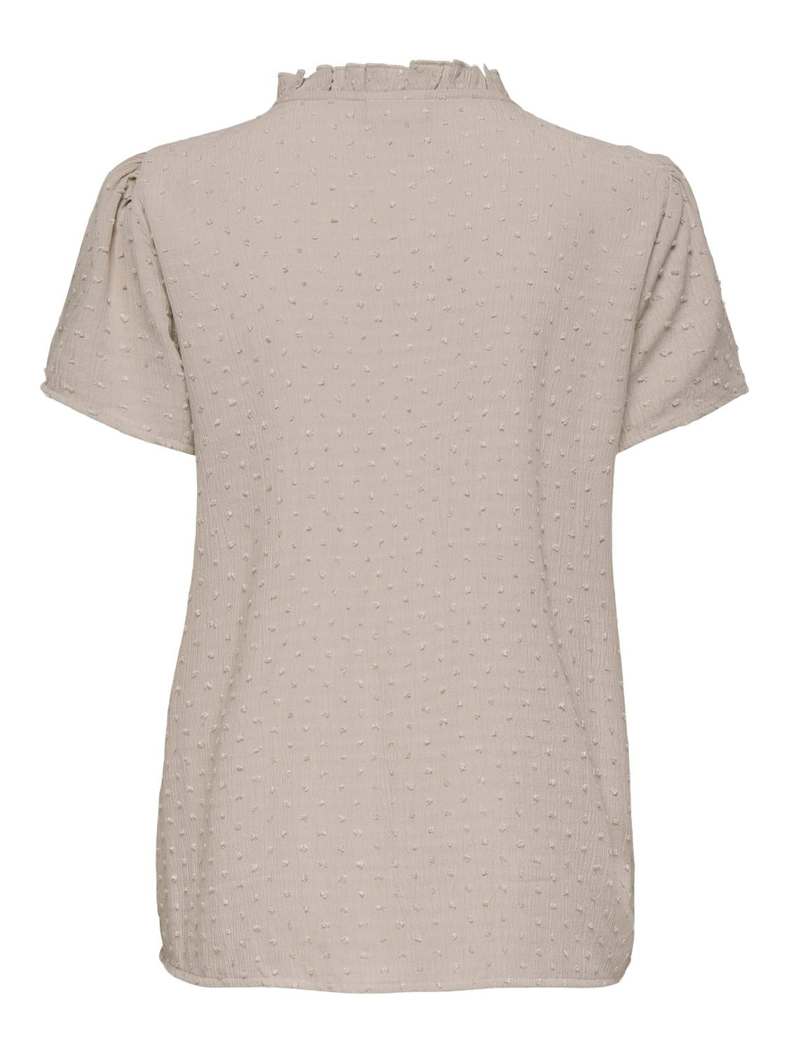 JDYLIMA LIFE S/S TOP WVN NOOS Lysegrå