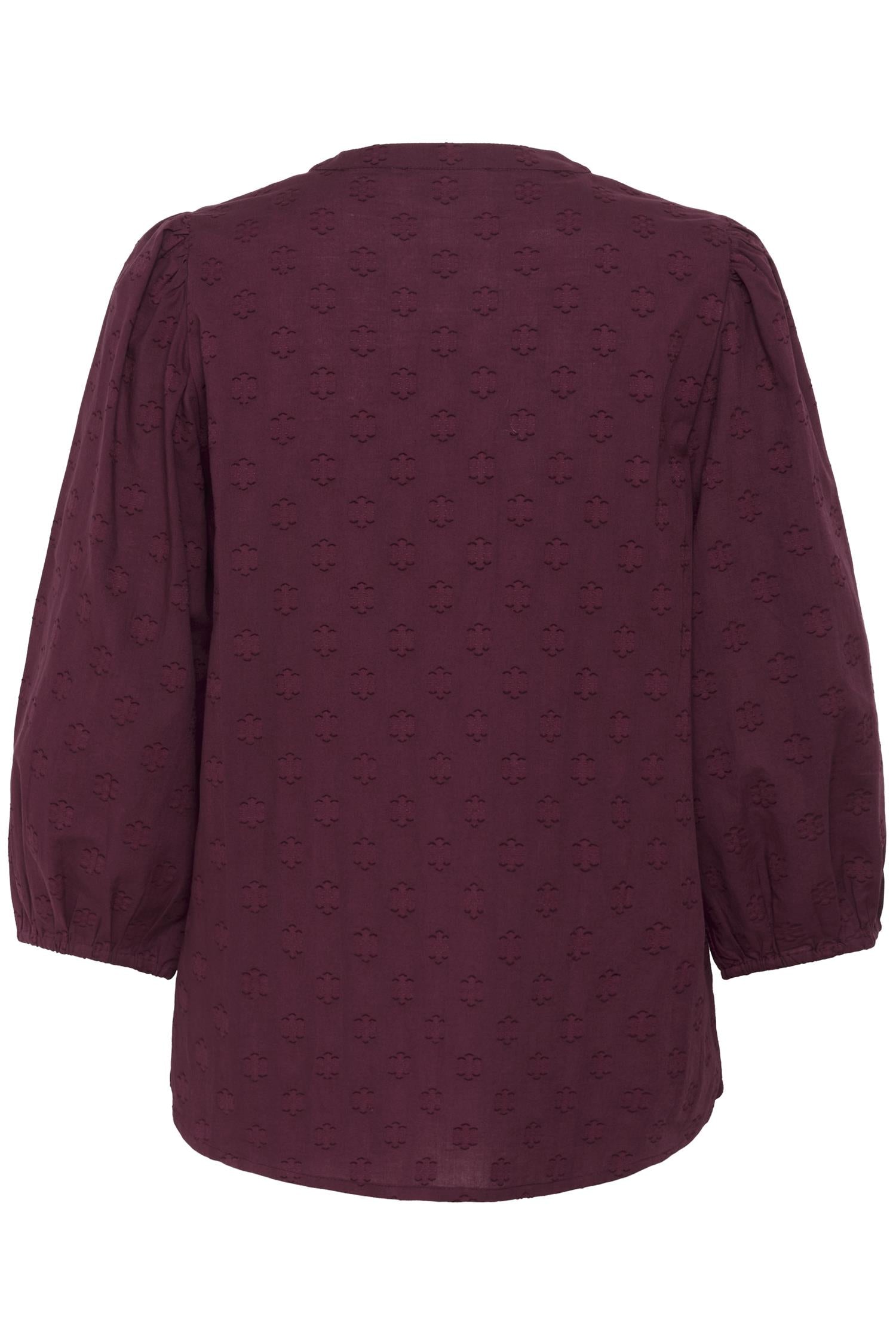 Kaenya Blouse 3/4 Sl Windsor Wine