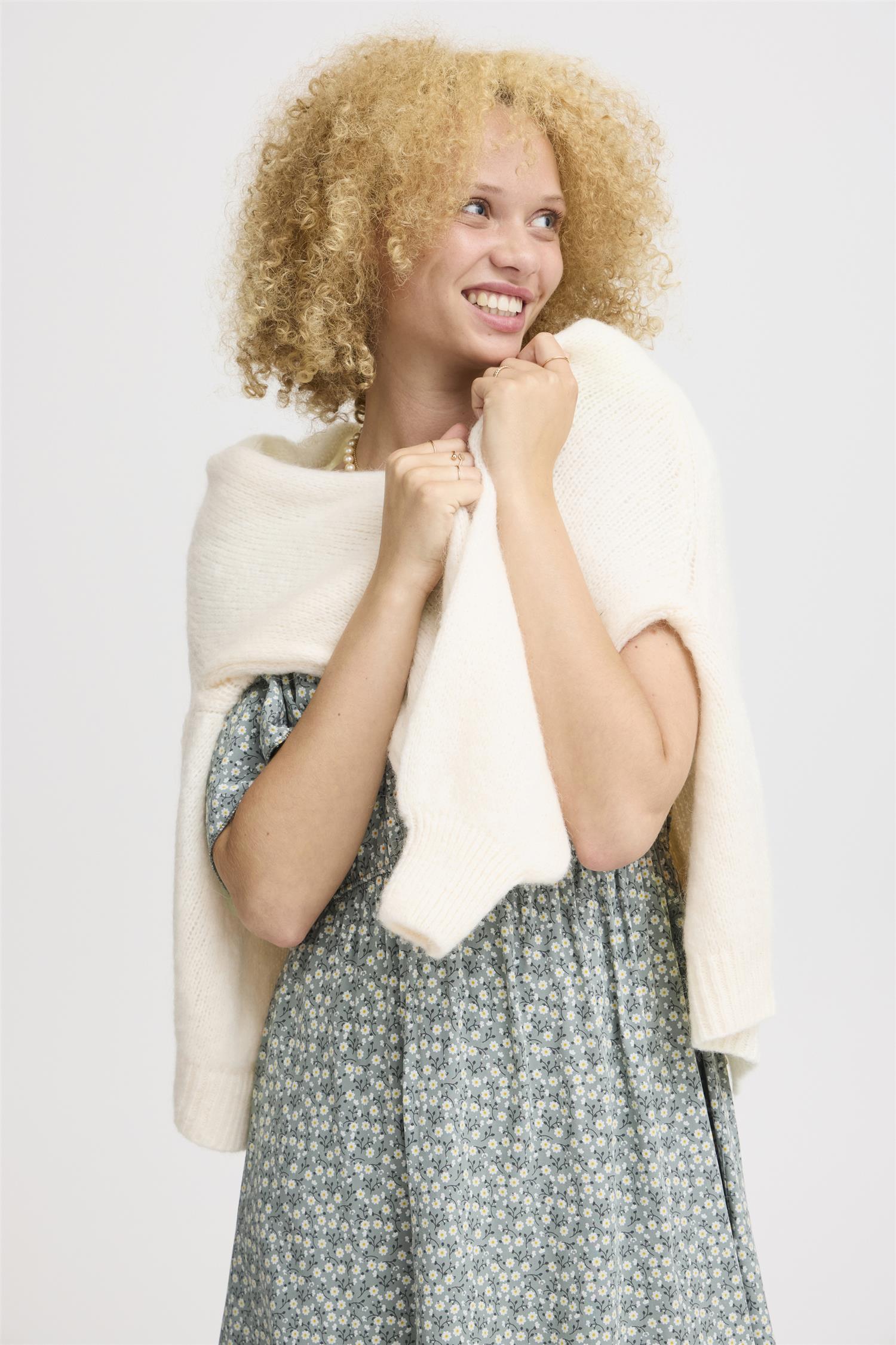SBGULVIG KNIT CARDIGAN Antique White