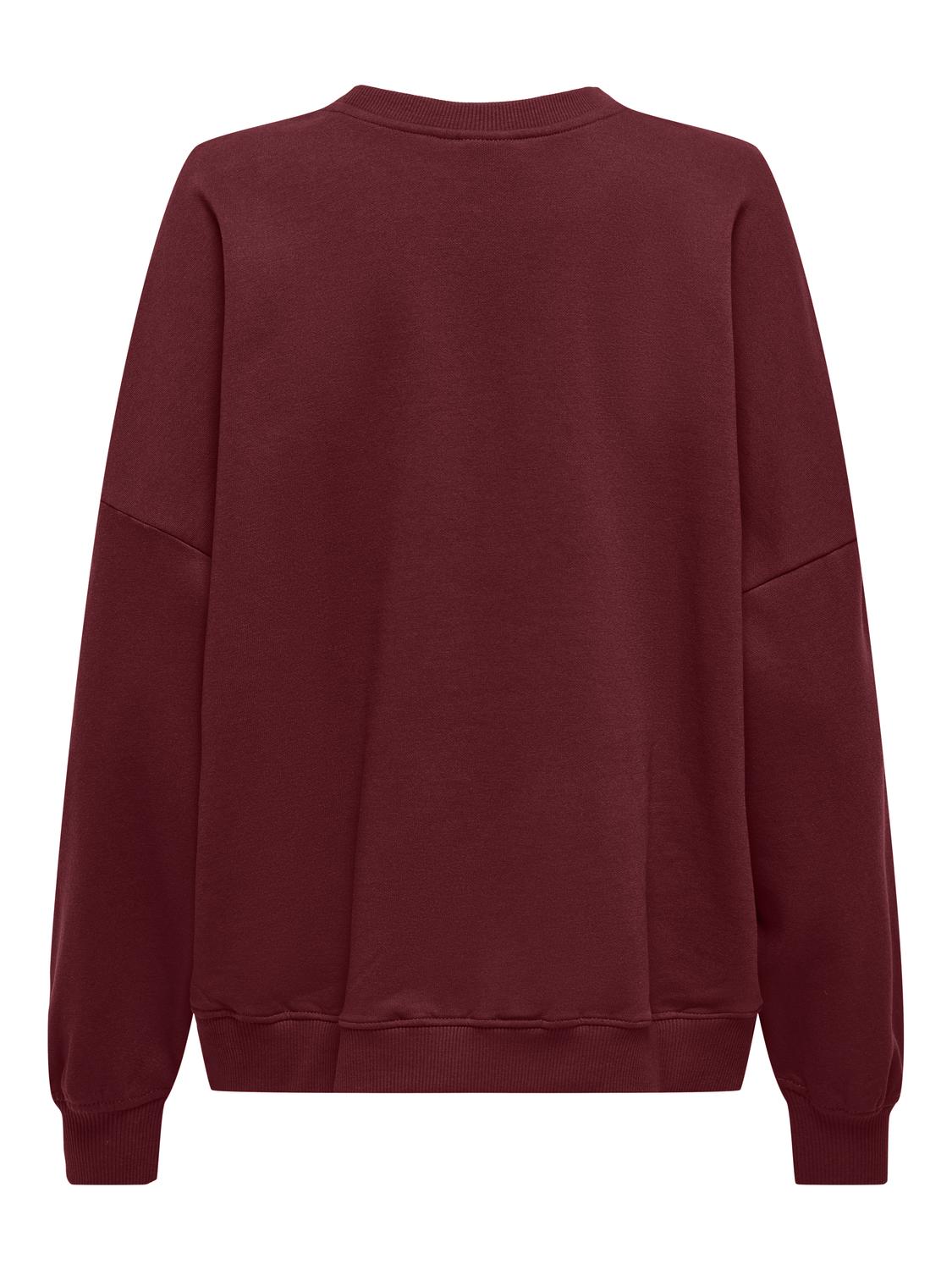 Onlbila L/s Bear O-Neck Swt Mørkelilla
