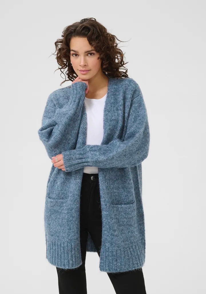 Katrina Knit Cardigan Jeansblå