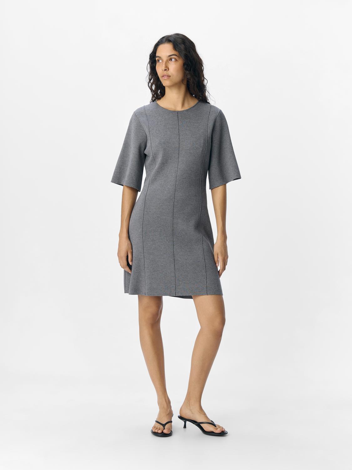 Objreynard 2/4 Re Short Dress Noos Mellomgrå