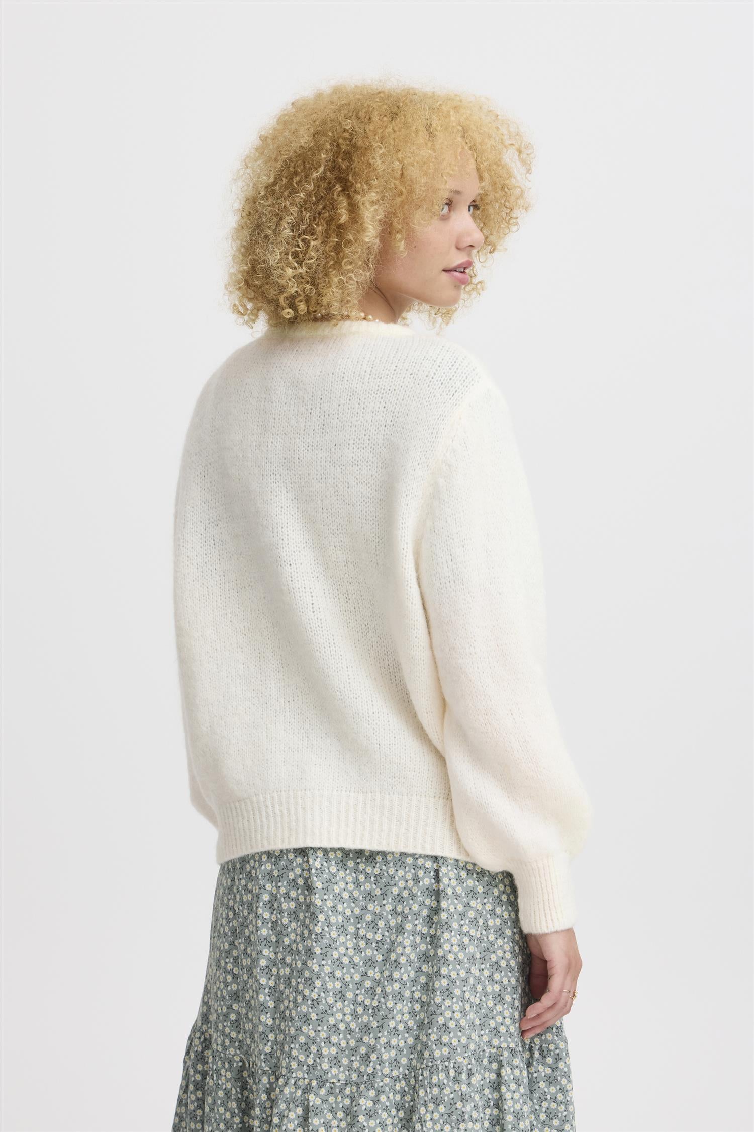 SBGULVIG KNIT CARDIGAN Antique White