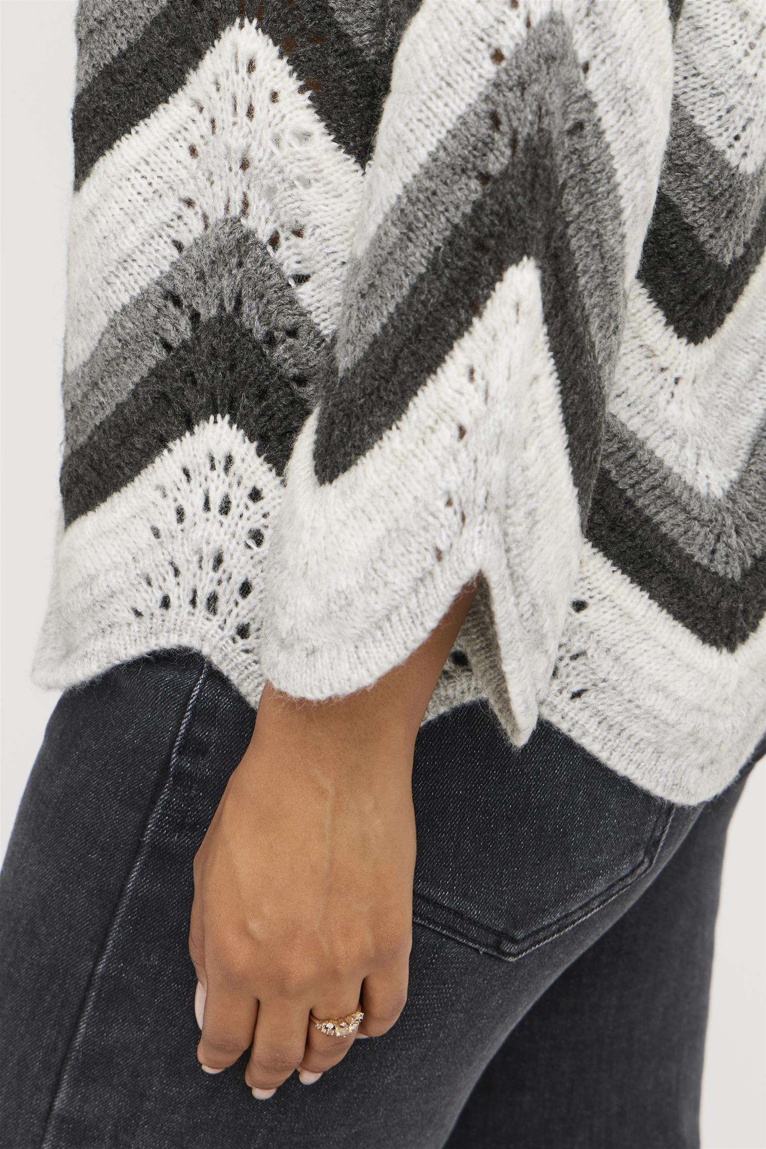 Sbbidiga Knit Blouse Grey Melange