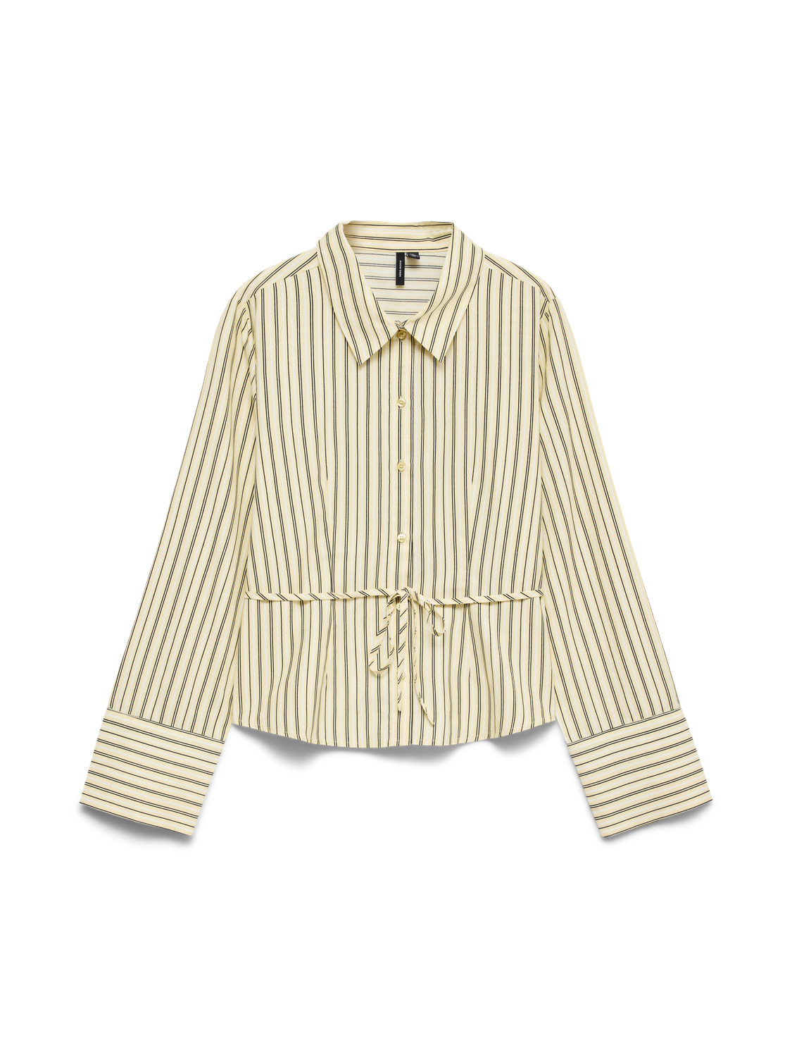 Vmsiena Ls Tie Shirt Wvn Exp Mellomgul