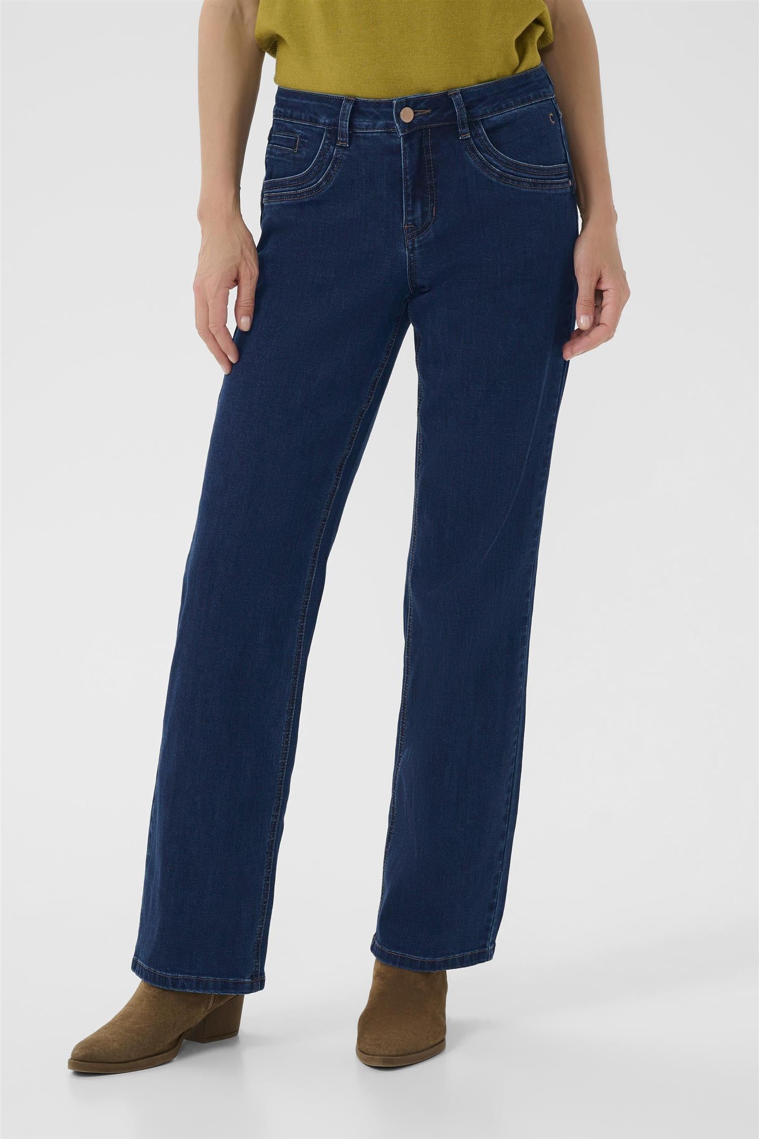 Crlone Straight Leg Jeans - Coco Fit Dark Blue Denim