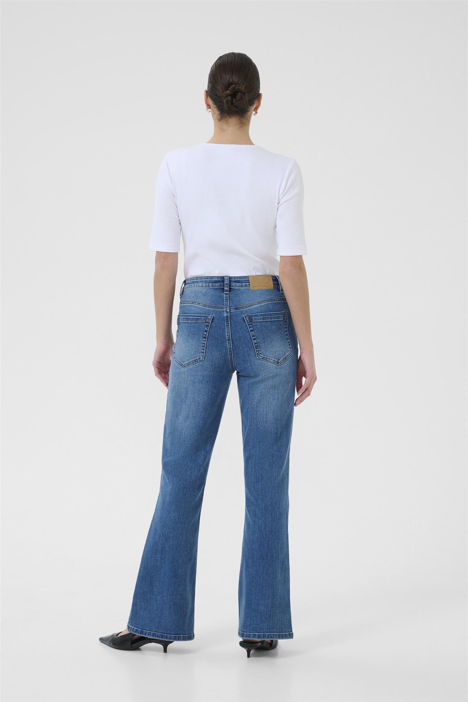Kaforest Hw Slim Fit Jeans Medium Blue Denim