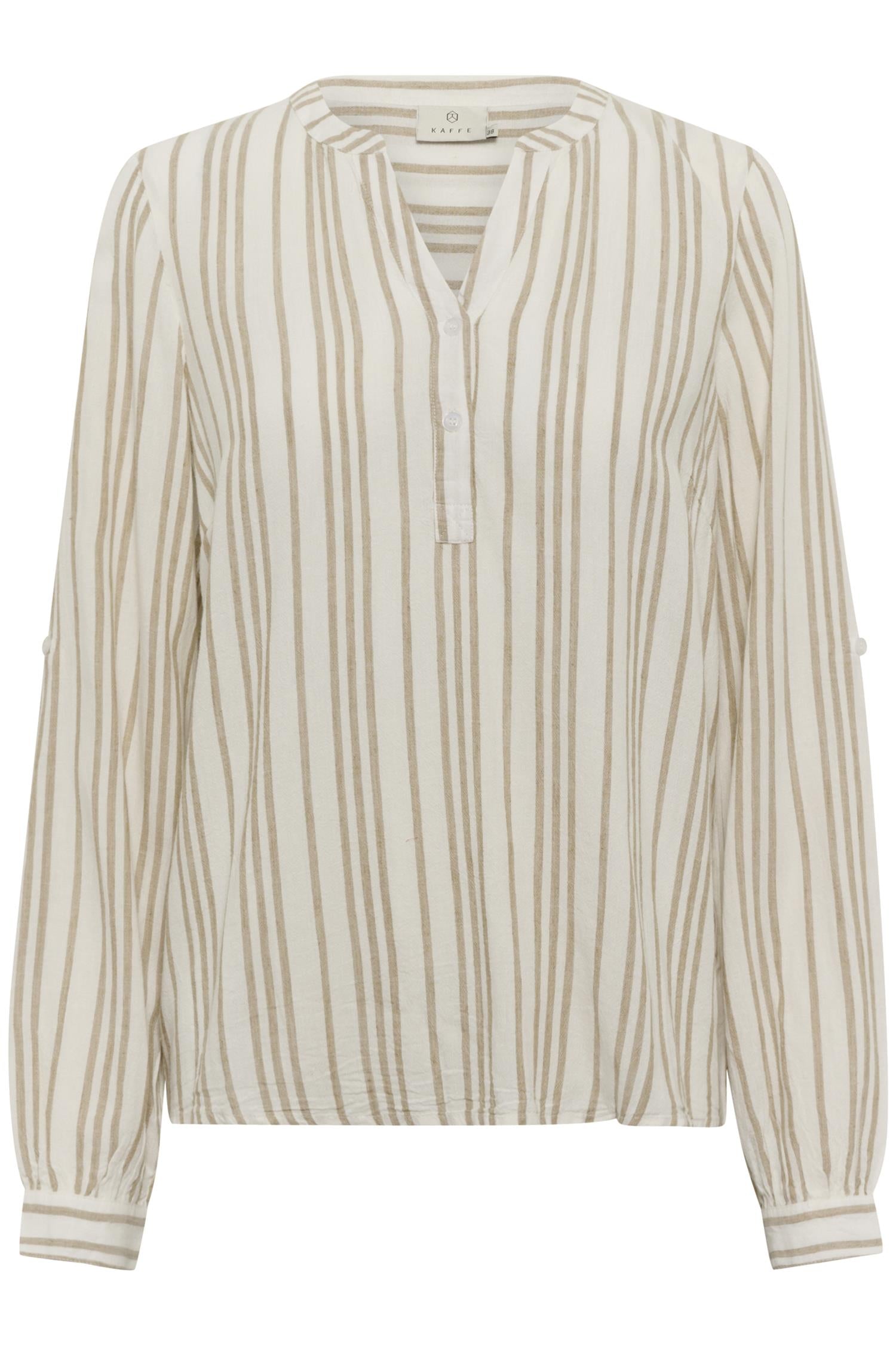 KAmilia Blouse Chalk / Chinchilla Stripe