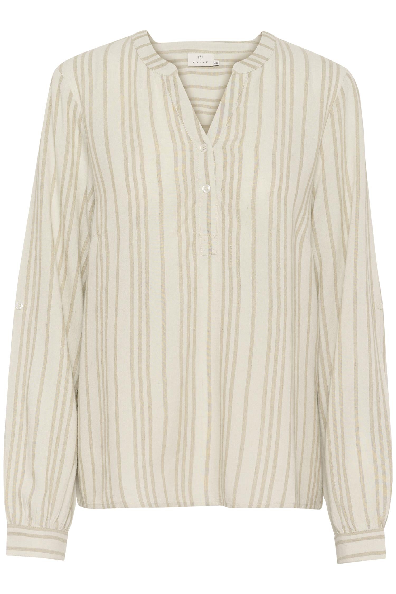 KAmilia Blouse Chalk / Chinchilla Stripe