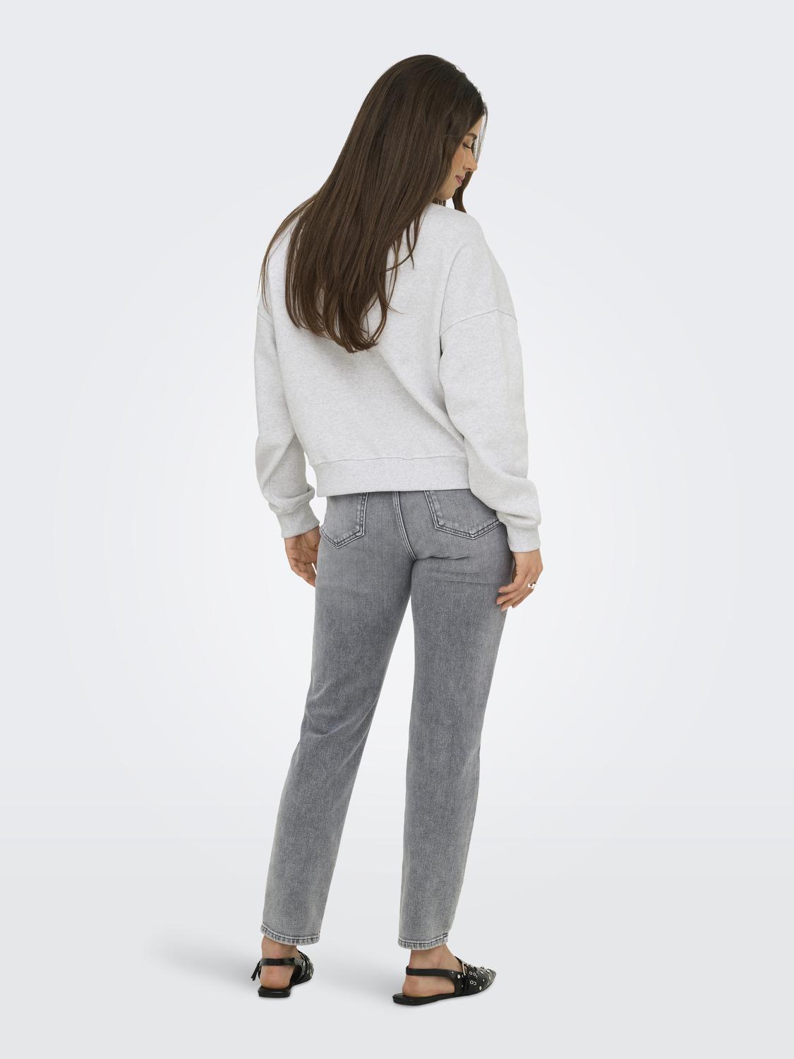 Onldaze L/s Crew Neck Swt Noos Lysegrå