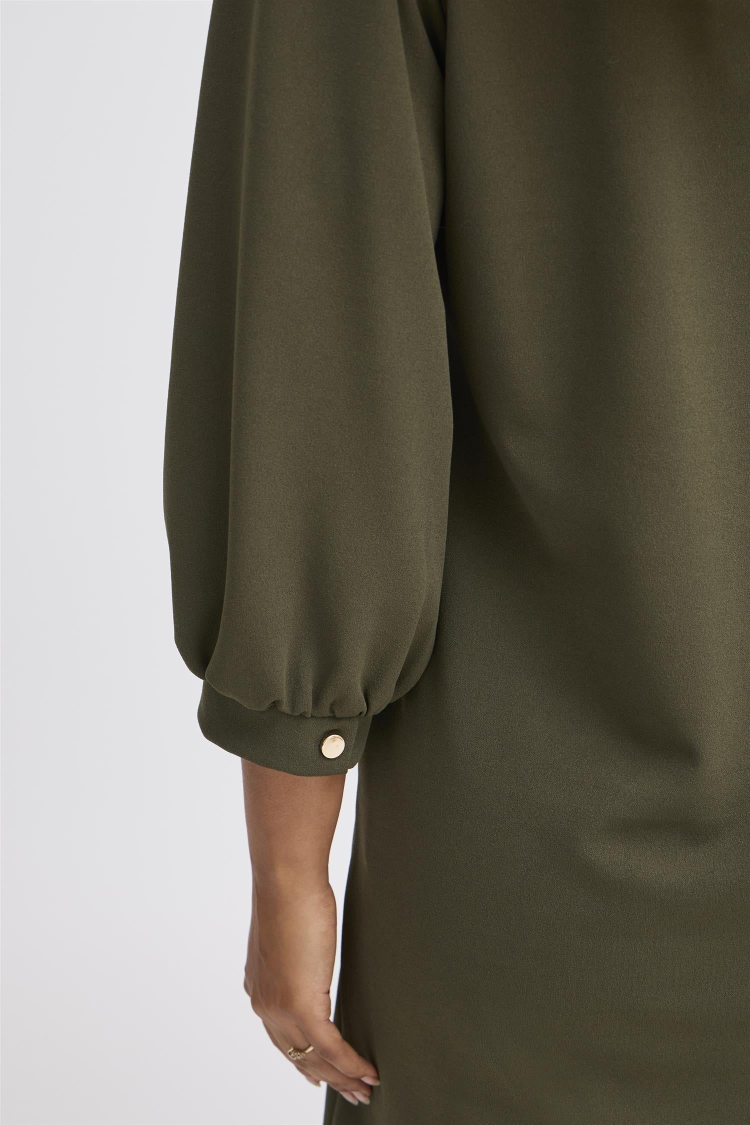 Sbgazel Dress Dusty Olive