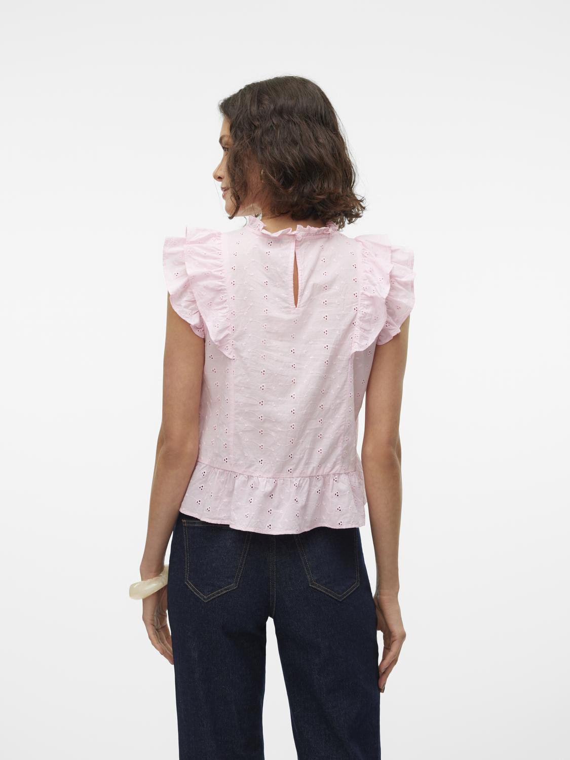 VMKAMMY SL HIGH NECK TOP VMA Rosa
