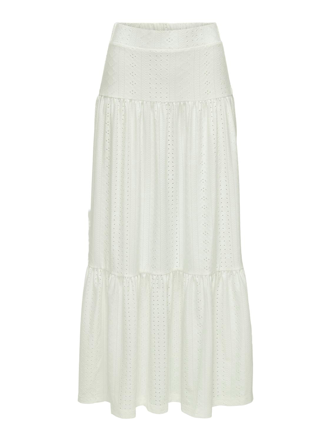JDYCATHINKA ANCLE SKIRT JRS DIA Hvit