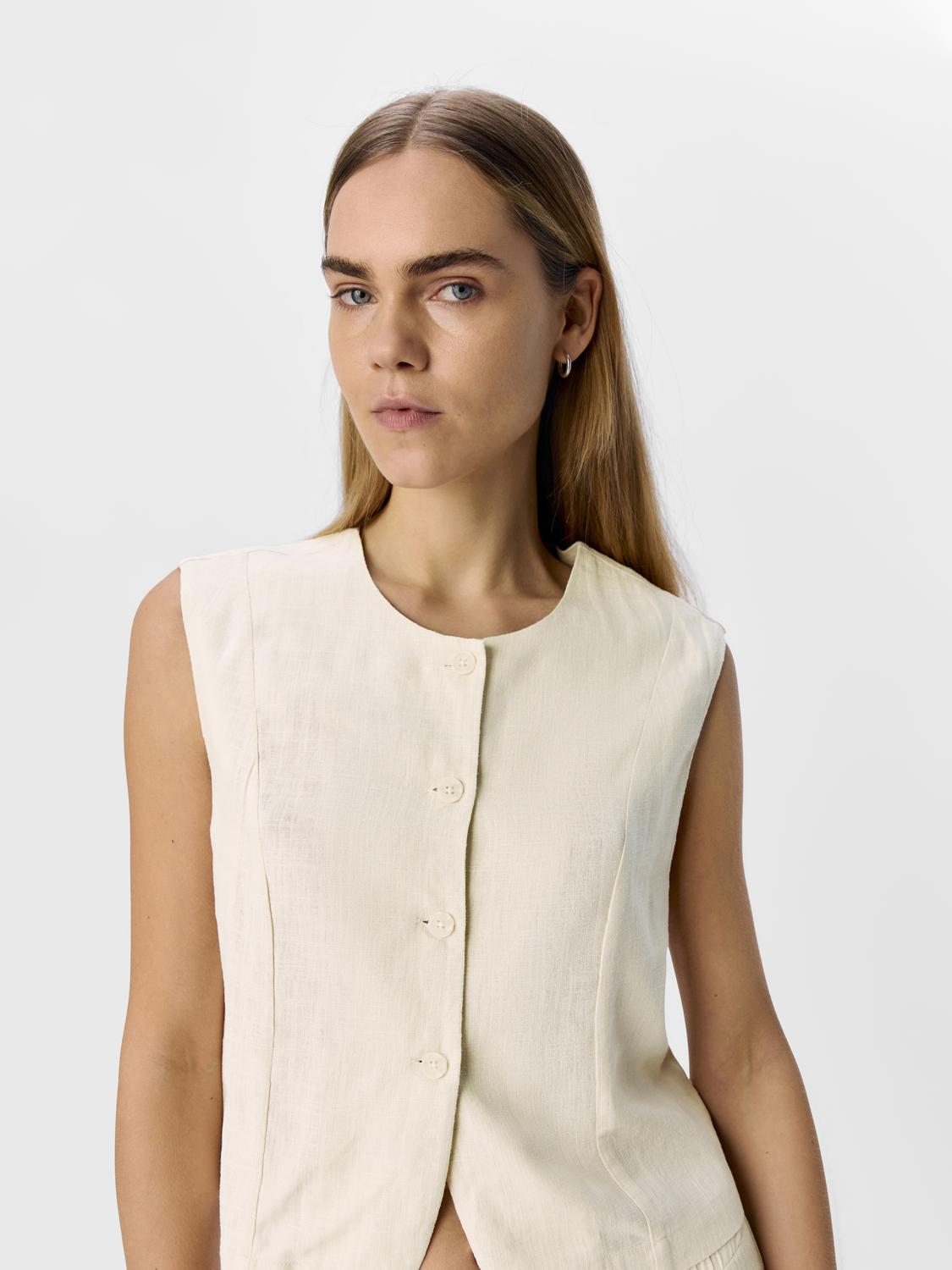 OBJAYA S/L RE VEST 138 Beige