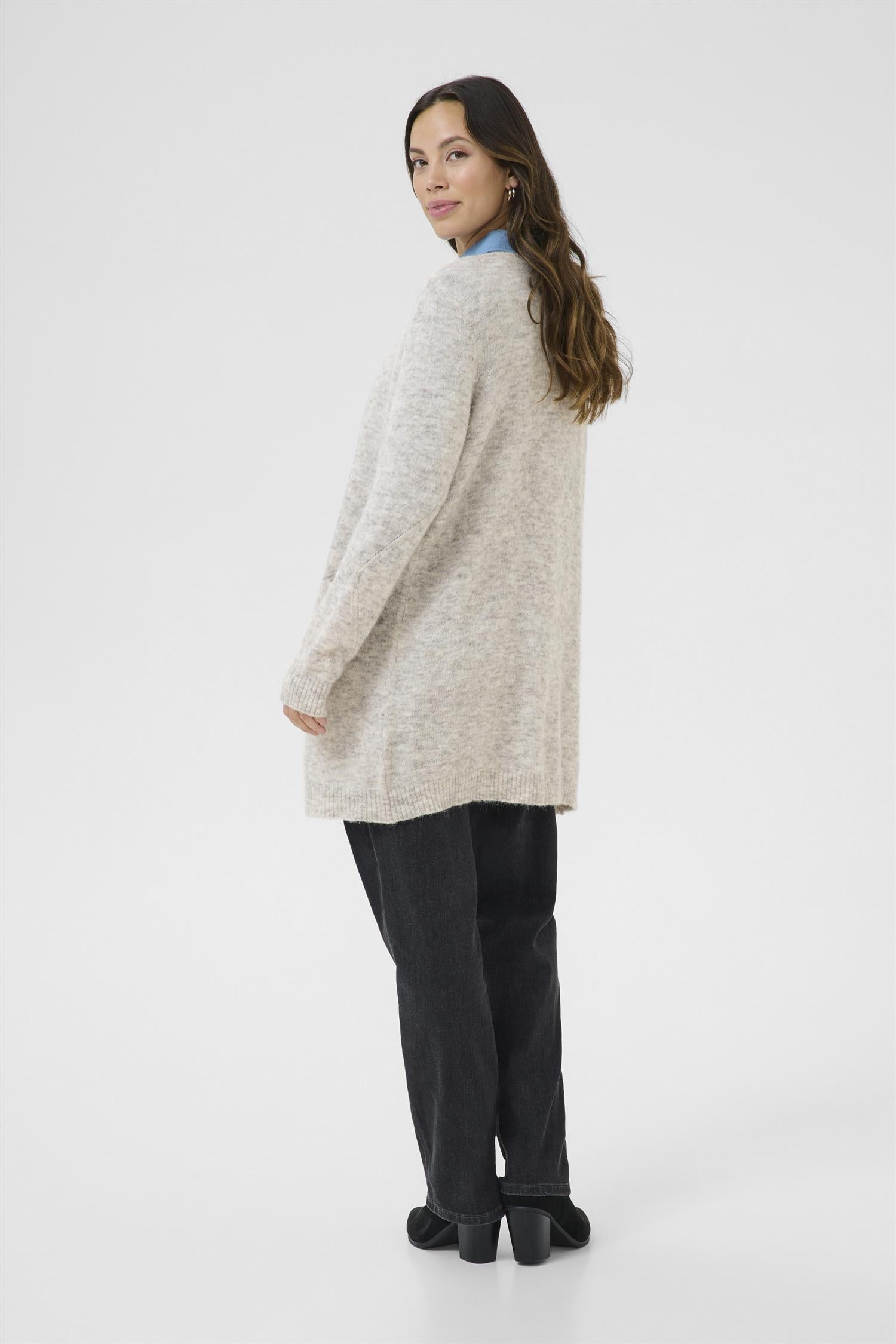 Crblu Kaitlyn Cardigan Light Grey Melange