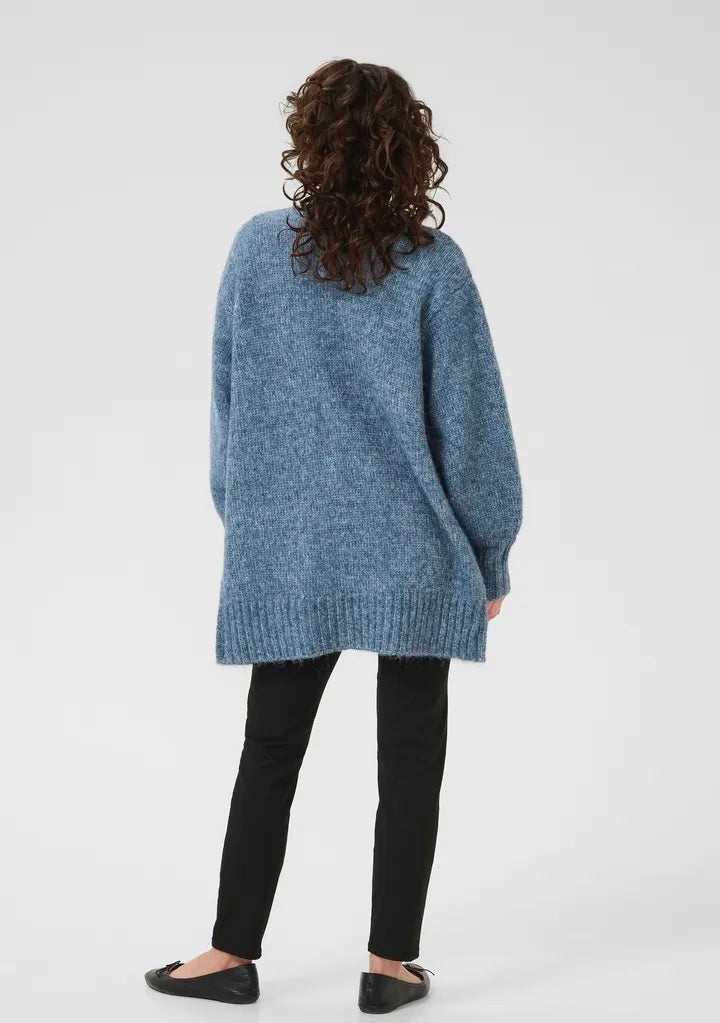 Katrina Knit Cardigan Jeansblå