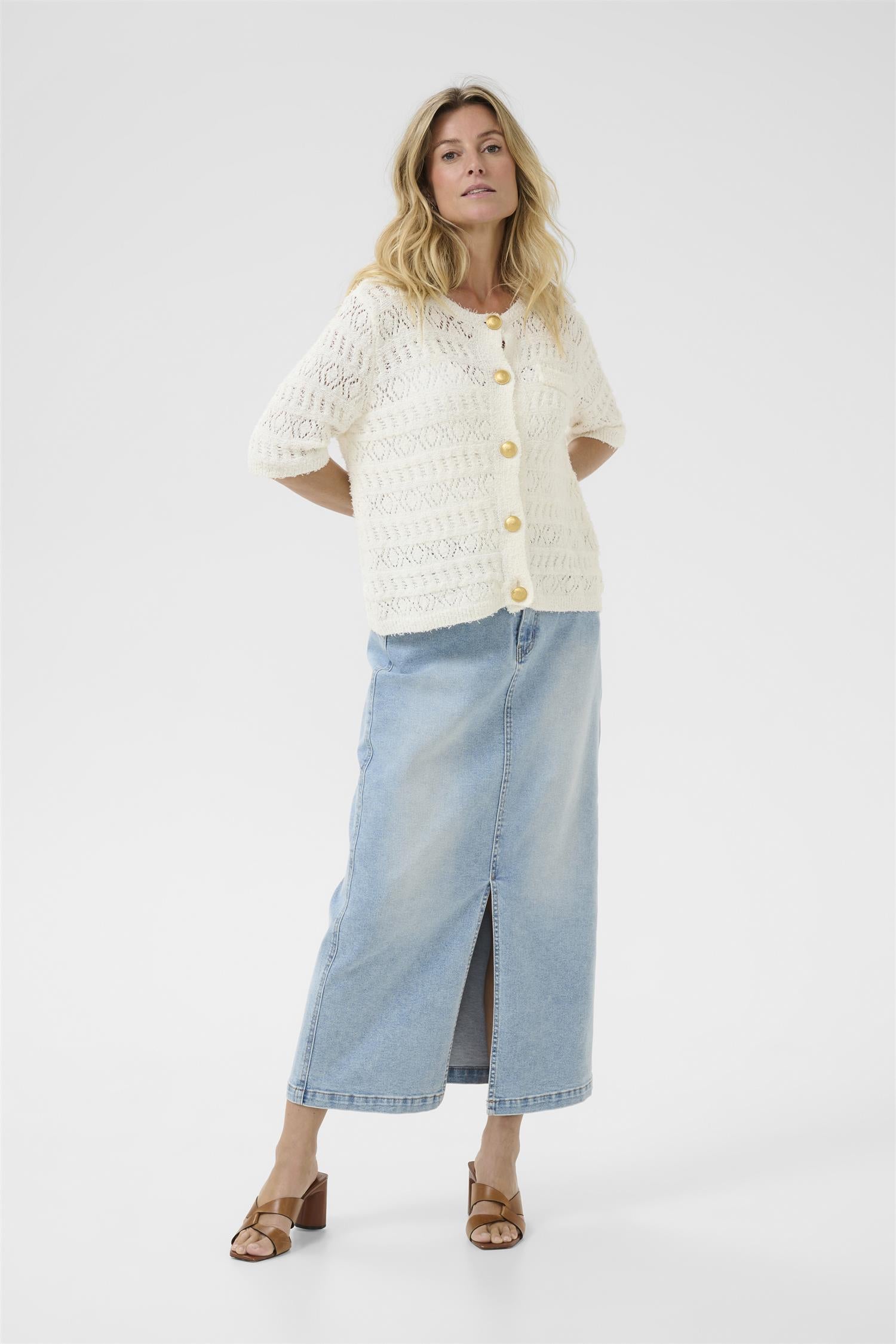 CRGurdie Knit Cardigan Marshmallow