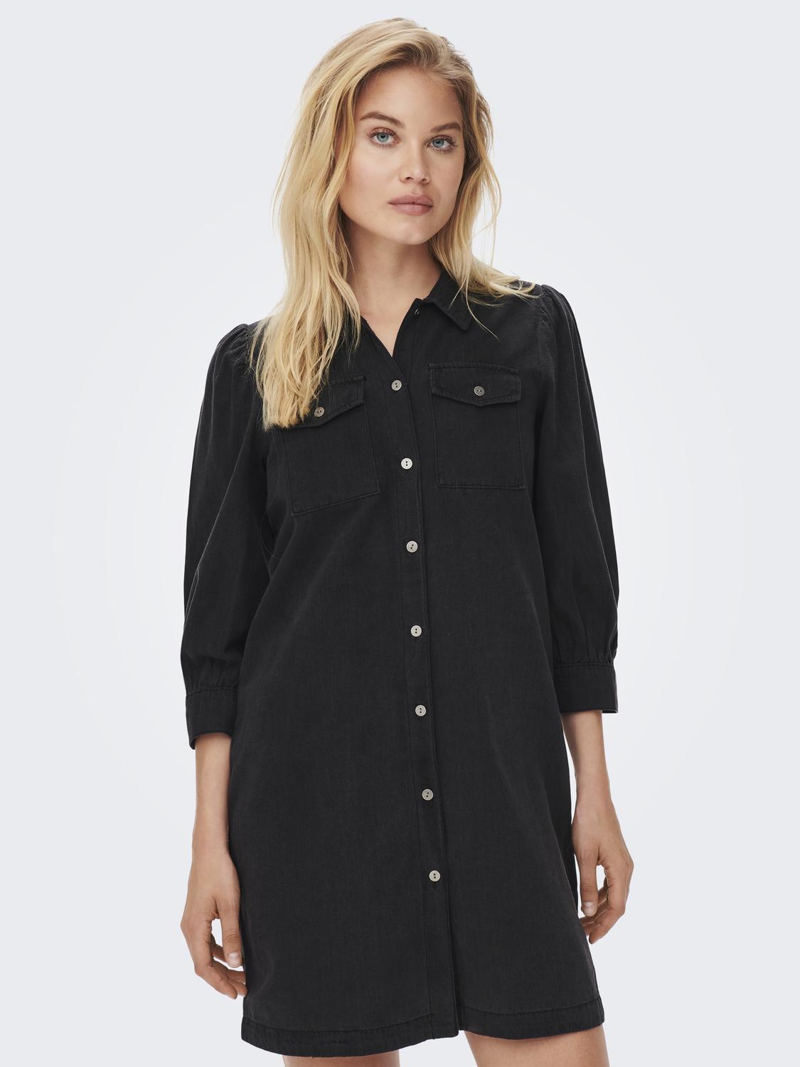 -Onlfelica Dnm Dress Noos Sort