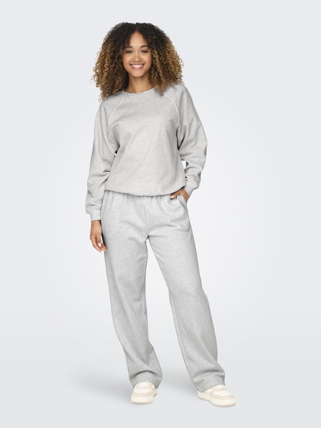 Onldaze Straight Pants Swt Noos Lysegrå