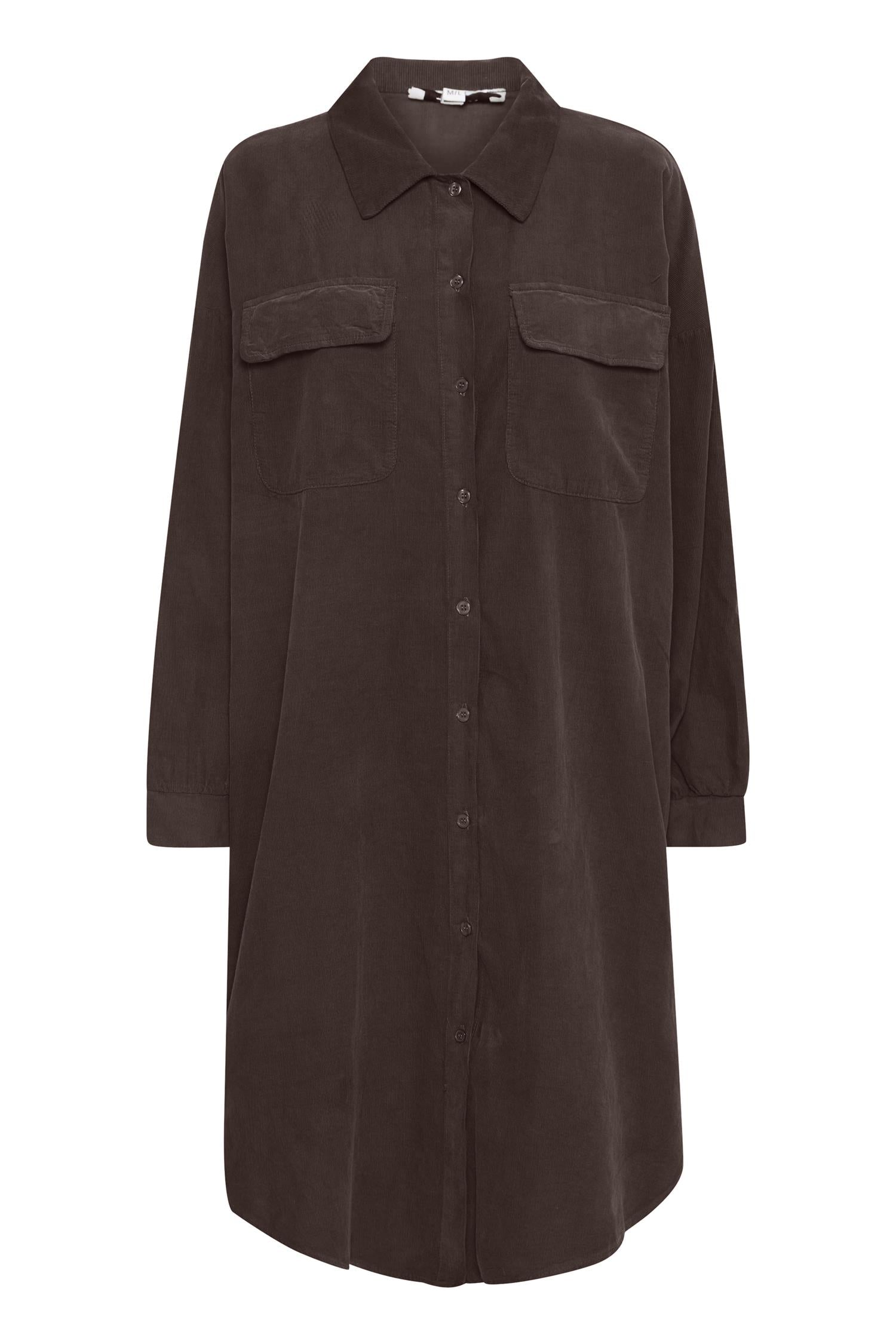 Sbtonya Shirt Dress Chocolate Brown