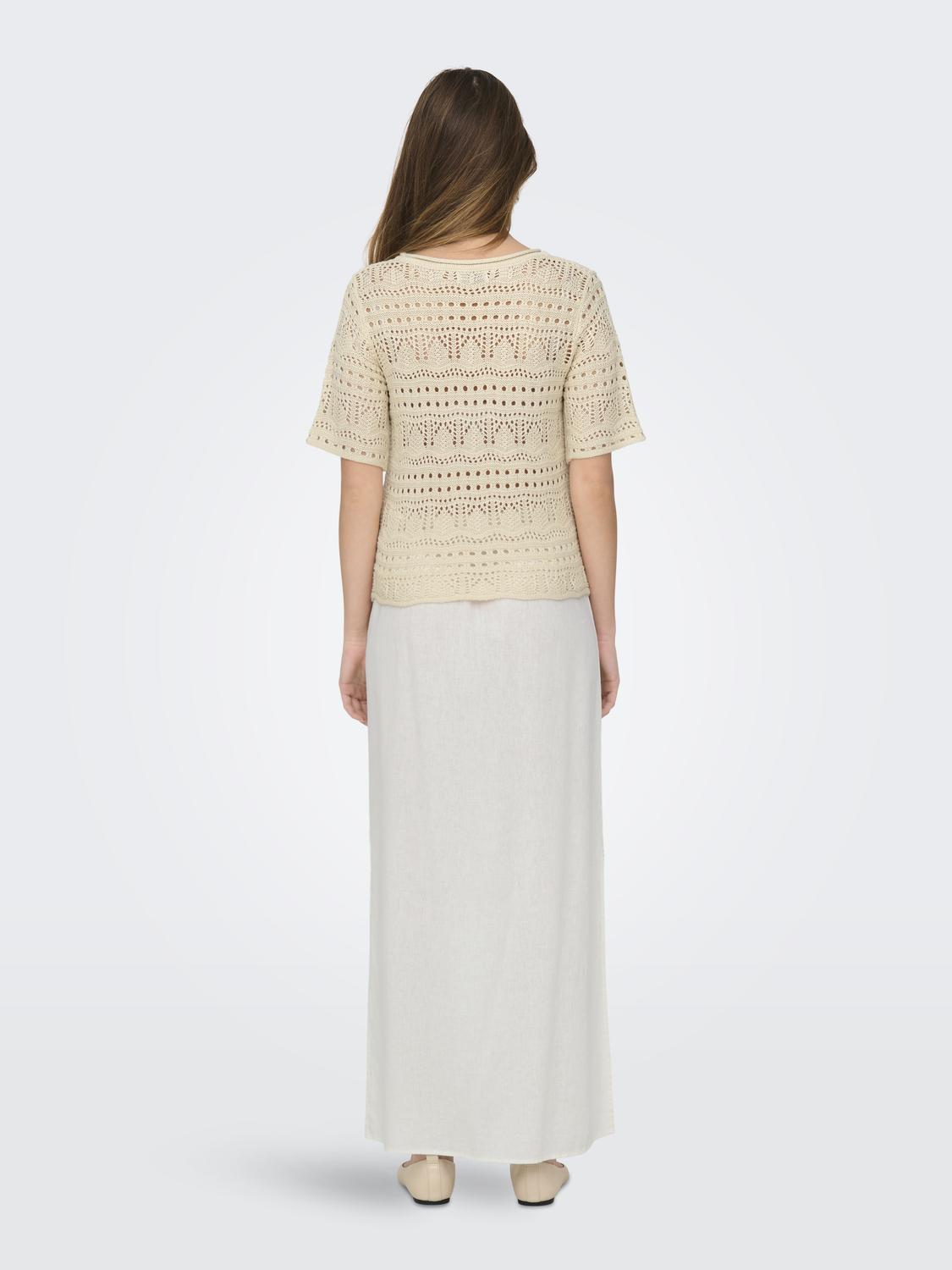 JDYSUN LAY 2/4 PULLOVER KNT Beige