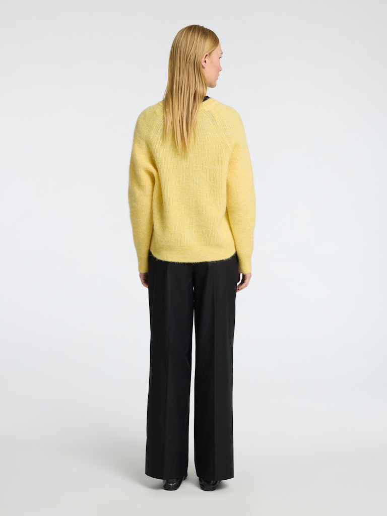 SLFLULU LS KNIT SHORT CARDIGAN B NOOS Gul