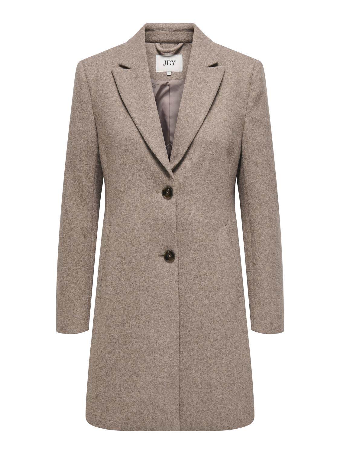 JDYECHO COAT OTW NOOS Lysebrun
