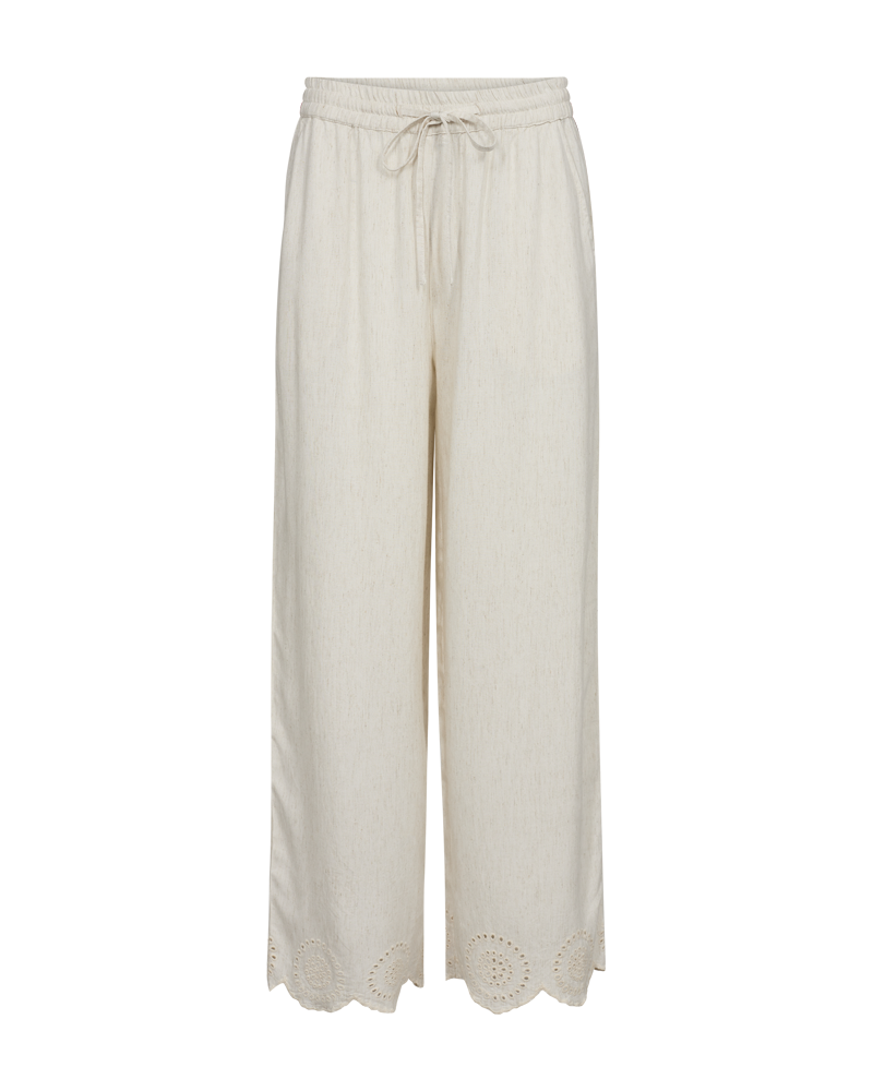 FQLINUS-PANTS linbukse Lys Beige
