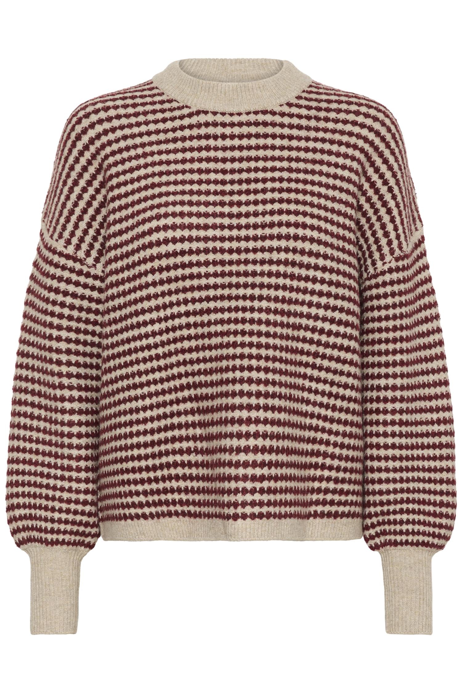 Kaellery Knit Pullover Feather Gray Mel./Windsor Wine