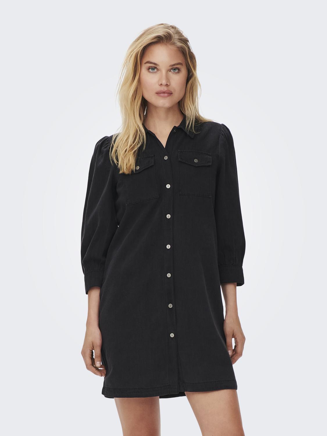 -Onlfelica Dnm Dress Noos Sort