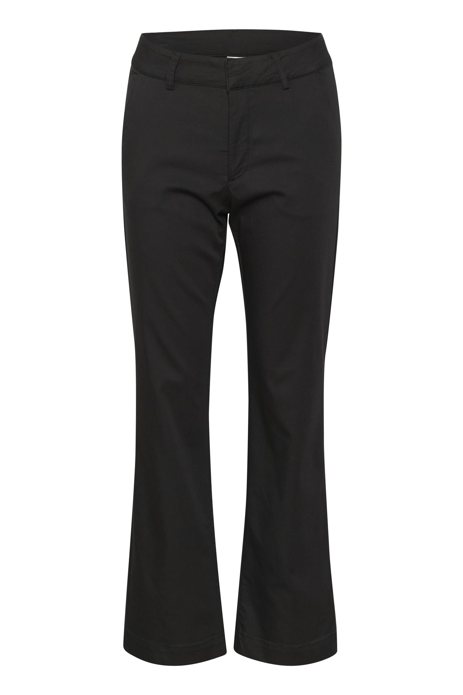 KAlea Flared Chino Pants Black Deep