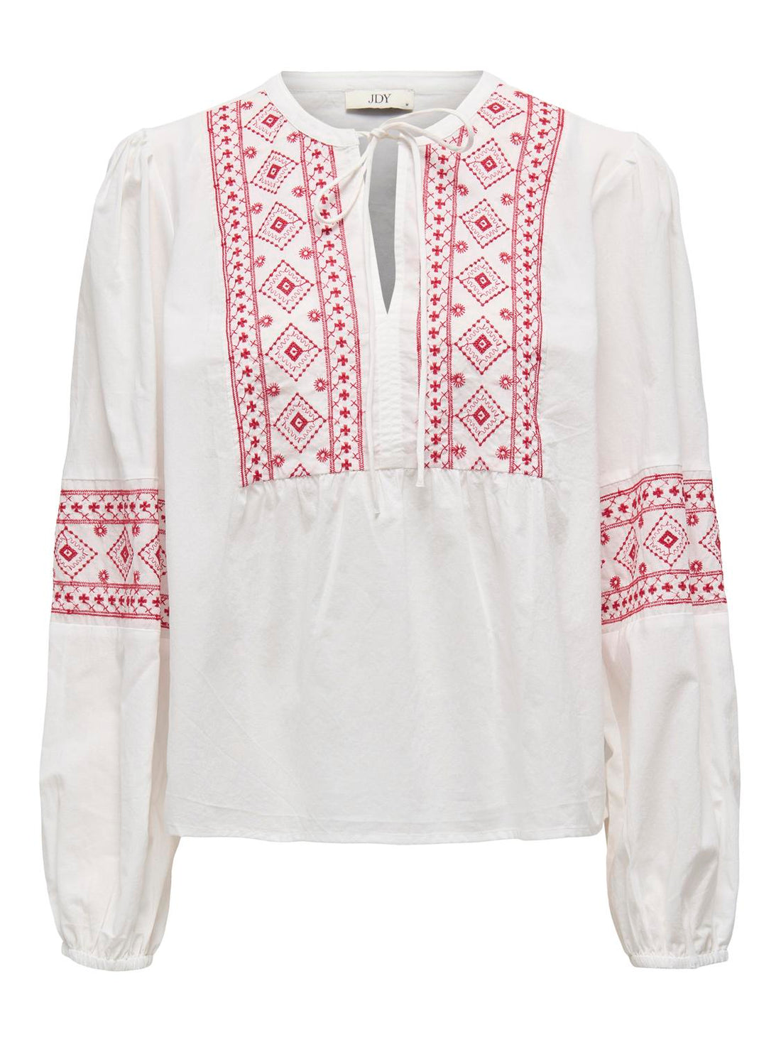 JDYLULU L/S EMBROIDERY SHIRT WVN Cloud Dancer