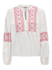 JDYLULU L/S EMBROIDERY SHIRT WVN Cloud Dancer