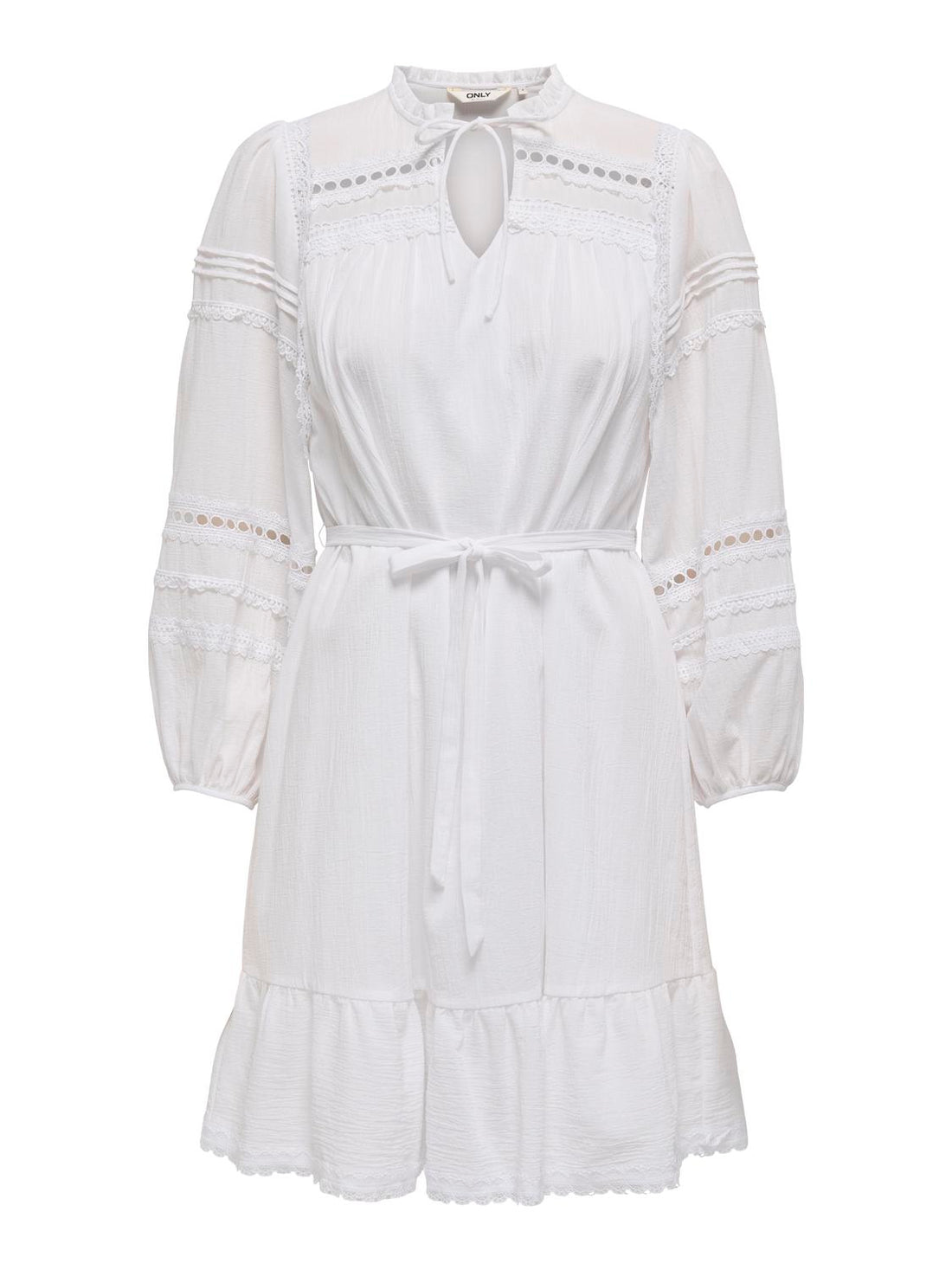 ONLVERA 78 DETAIL DRESS WVN Hvit