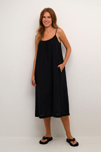 KApauline Strap Dress Black Deep