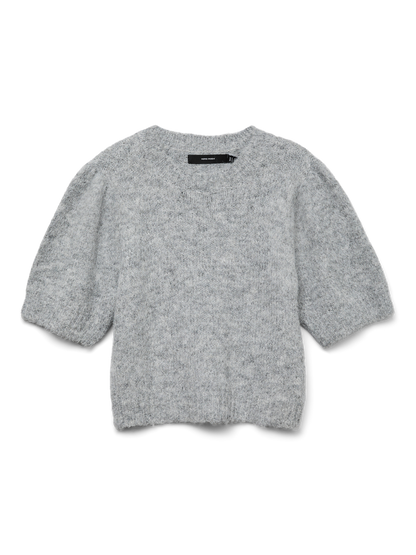 VMNOVAH SS O-NECK PUFF PULLOVER GA NOOS Mellomgrå