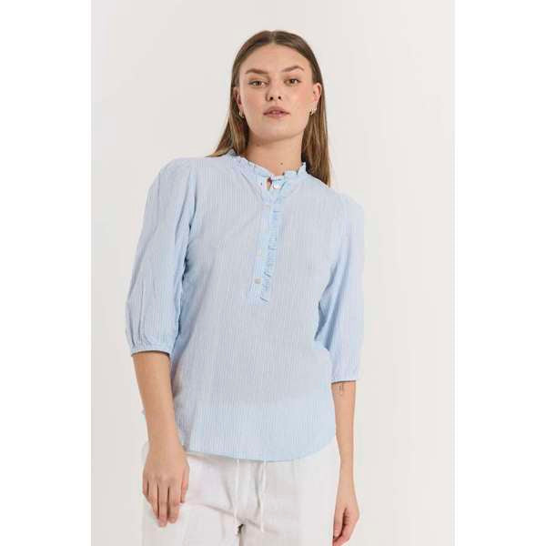 FQROLLY-BLOUSE Lyseblå