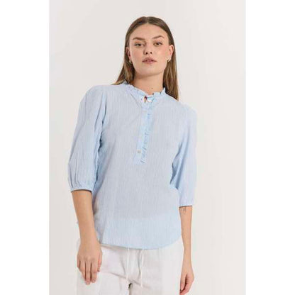 FQROLLY-BLOUSE Lyseblå