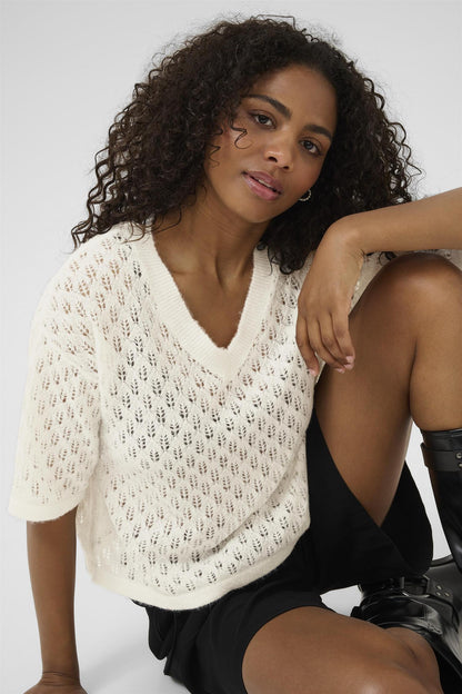 Kalourine V-Neck Pullover Chalk