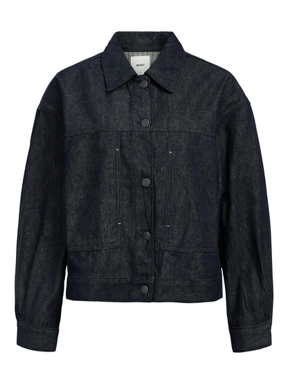 OBJCRYSTAL DNM LO L/S JACKET 136 Dark Blue Denim