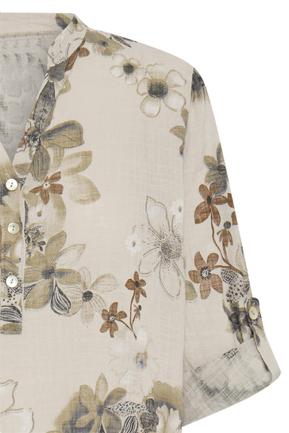 Sbalexia Fl Blouse Sandshell
