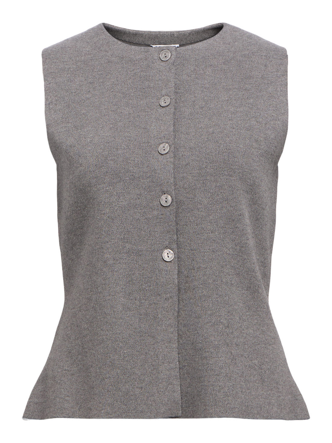 Objreynard Re Knit Vest Div Mellomgrå