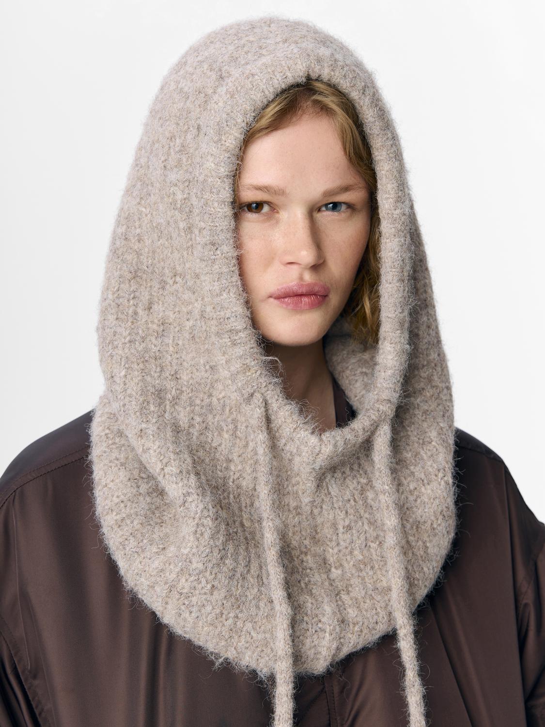 Objmilu Knit Balaclava Noos Beige