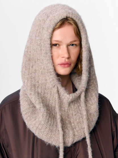 Objmilu Knit Balaclava Noos Beige