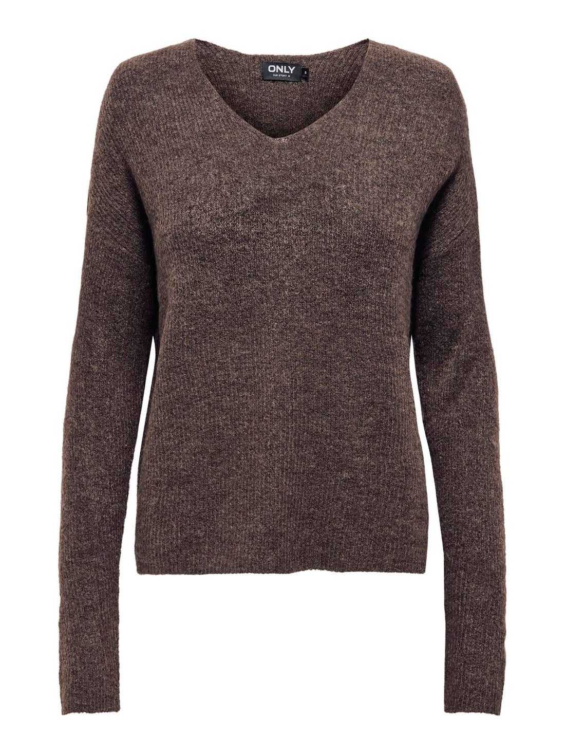 Onlcamilla V-Neck L/s Pullover Knt Noos Mørkegrå