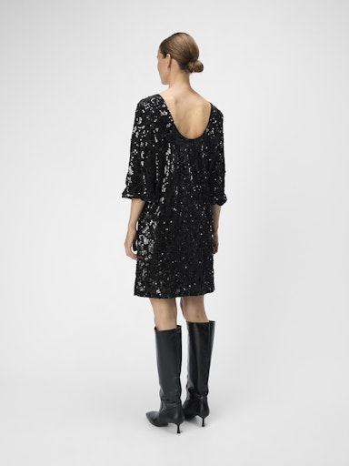 OBJEMINE LO 3/4 SHORT DRESS Svart